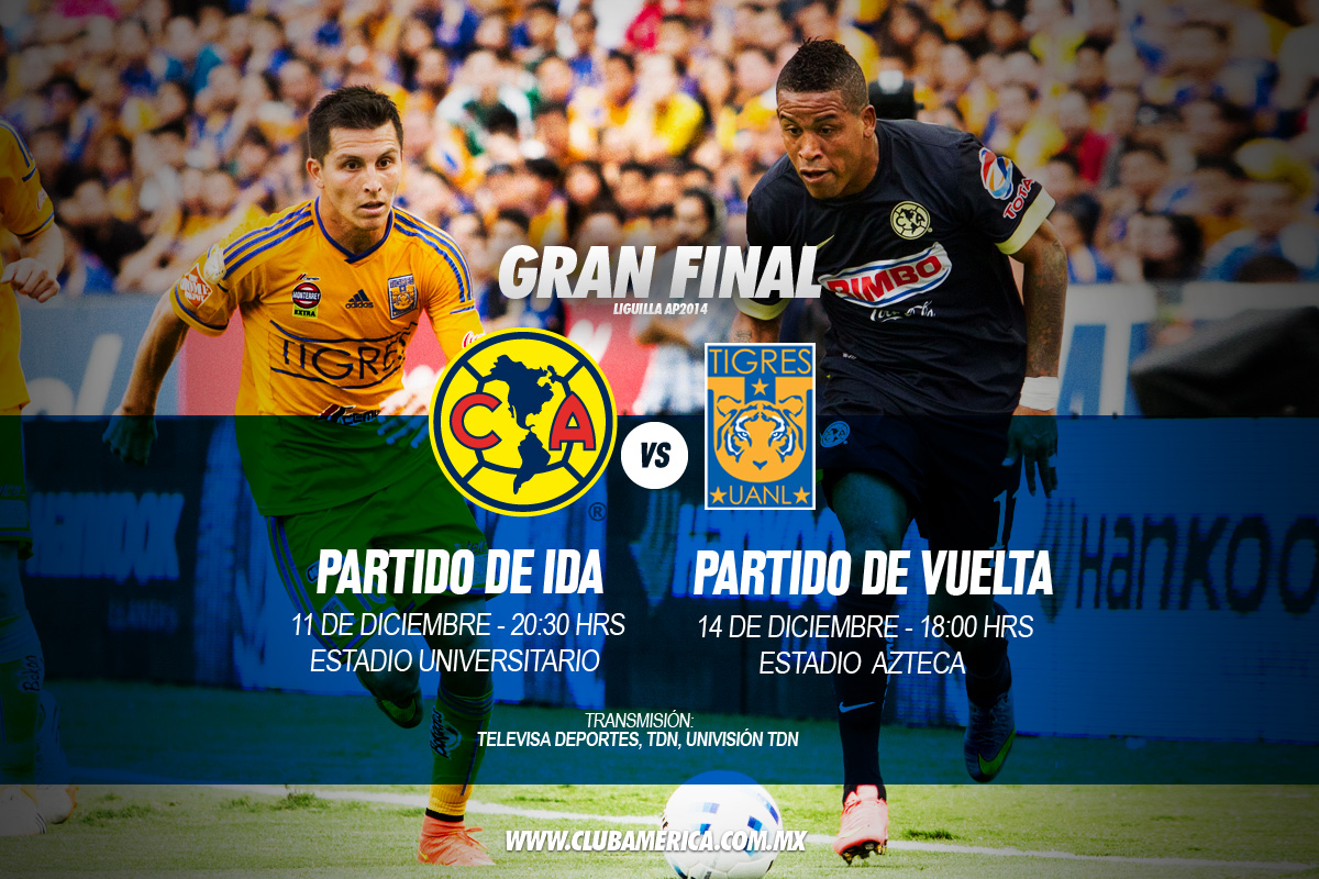 Fechas y horarios de la final Apertura 2014 * Club América - Sitio Oficial