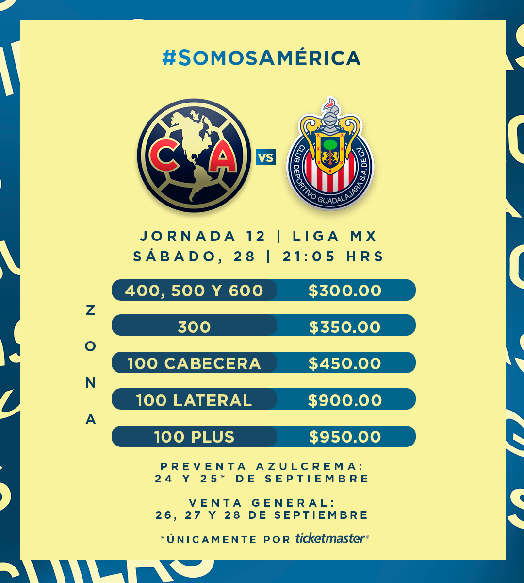 Boletos América vs Chivas Jornada 12 * Club América Sitio Oficial